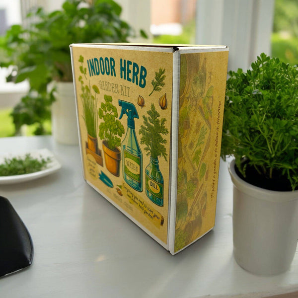 859-04 Indoor Herb Garden Starter Kit - Fuschia Designs Shop