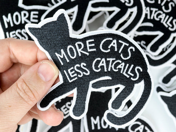 875-03 More Cats, Less Catcalls Patch - Ifs, Ands, Or Buttons