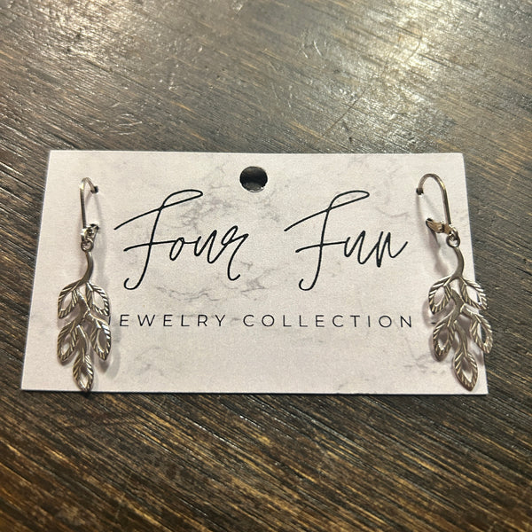 058-02 Sterling Silver Earrings - Four Fun Jewelry