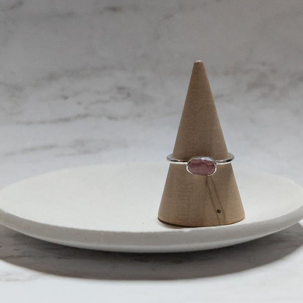 143-53 Pink Tourmaline Ring - Peaks to Prairies Handmade