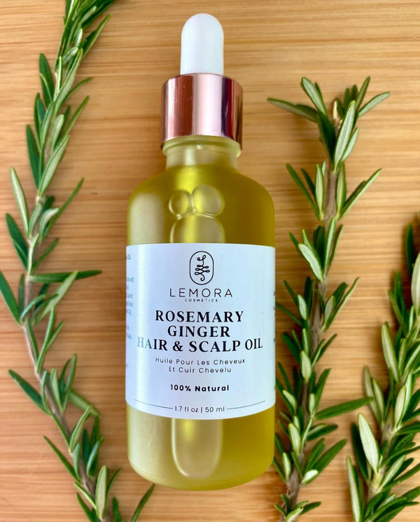 126-02 Rosemary Ginger Hair & Scalp Oil - Lemora Cosmetics