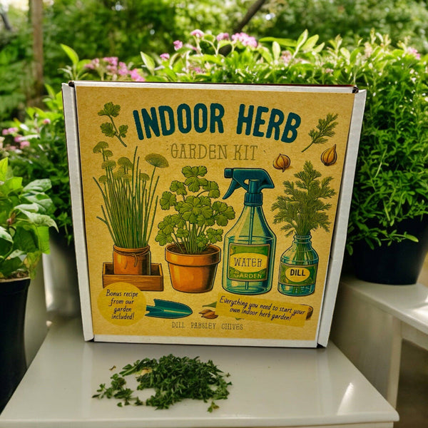 859-04 Indoor Herb Garden Starter Kit - Fuschia Designs Shop