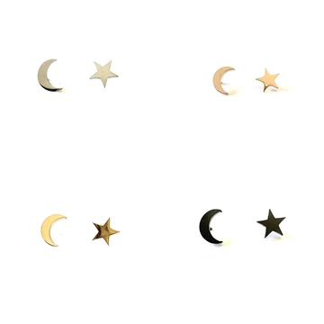 846-15 Moon & Star Earrings - Royce and Oak