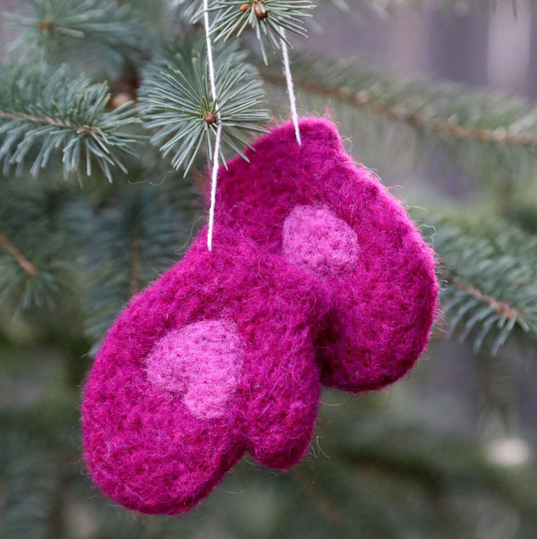 116-21 Needle Felted Ornaments - Elaine Grandon Fibre Arts