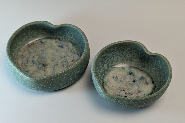 075-49 Heart Shaped Bowls - Elizabeth's Clay Vision - Painted Door on Main