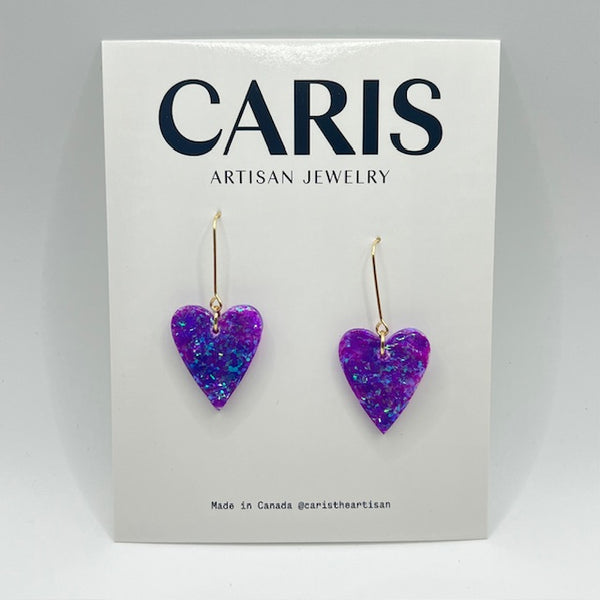 132-01 Resin Earrings - Caris Artisan Jewelry