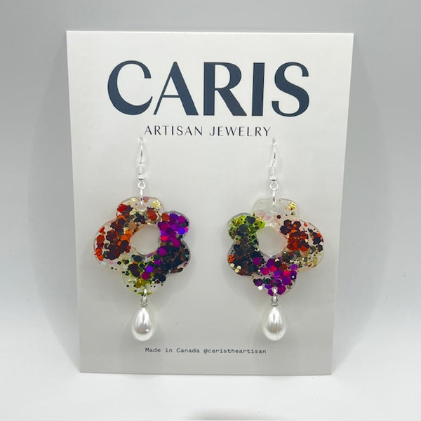 132-01 Resin Earrings - Caris Artisan Jewelry