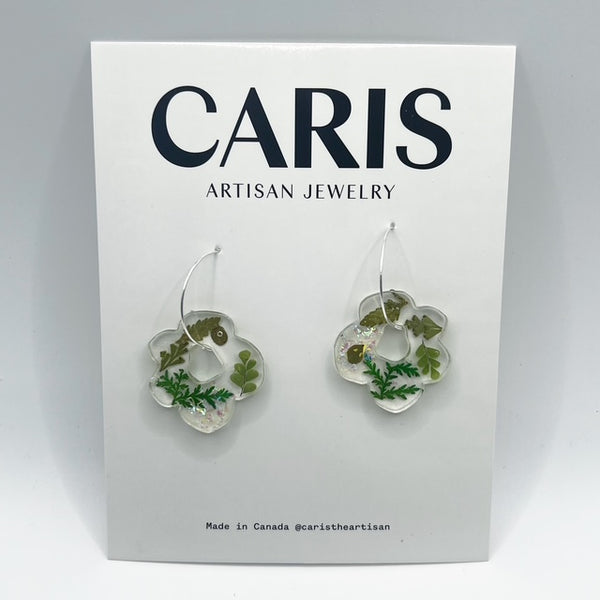 132-01 Resin Earrings - Caris Artisan Jewelry