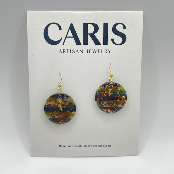 132-01 Resin Earrings - Caris Artisan Jewelry