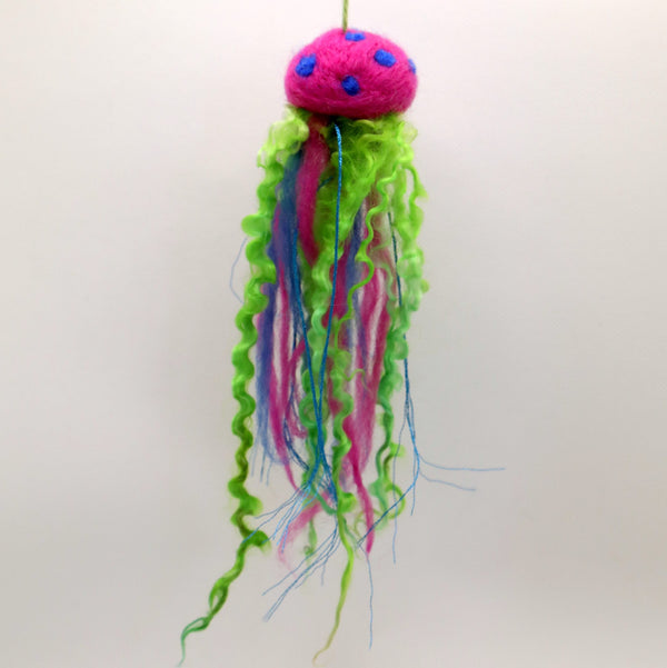 116-04 Felted Jellyfish - Elaine Grandon Fibre Arts