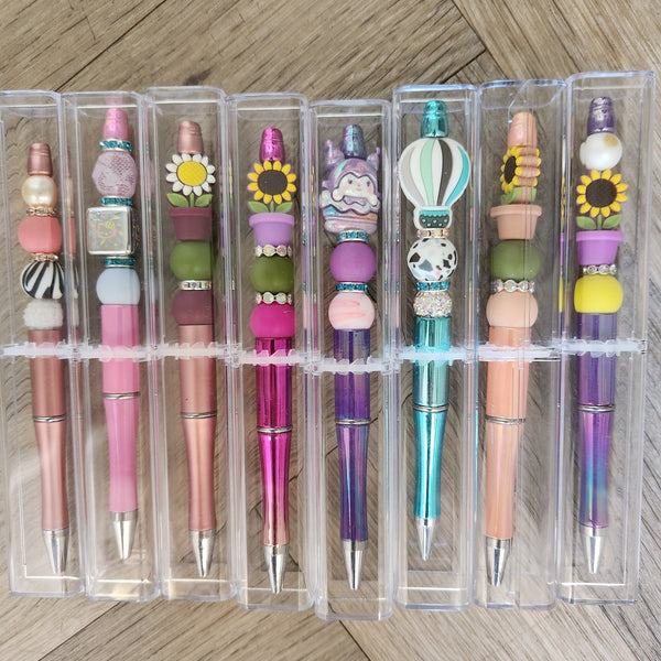 117-27 Beaded Ballpoint Pens- Wishing Star Designs