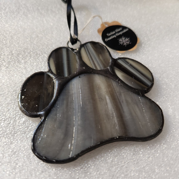 134-01 Glass Paw Prints - Tevlan Glass