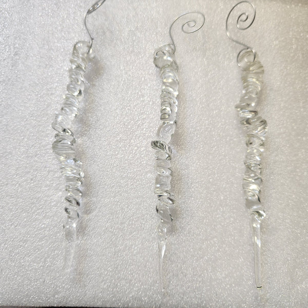 134-16 Icicle Ornament - Tevlan Glass